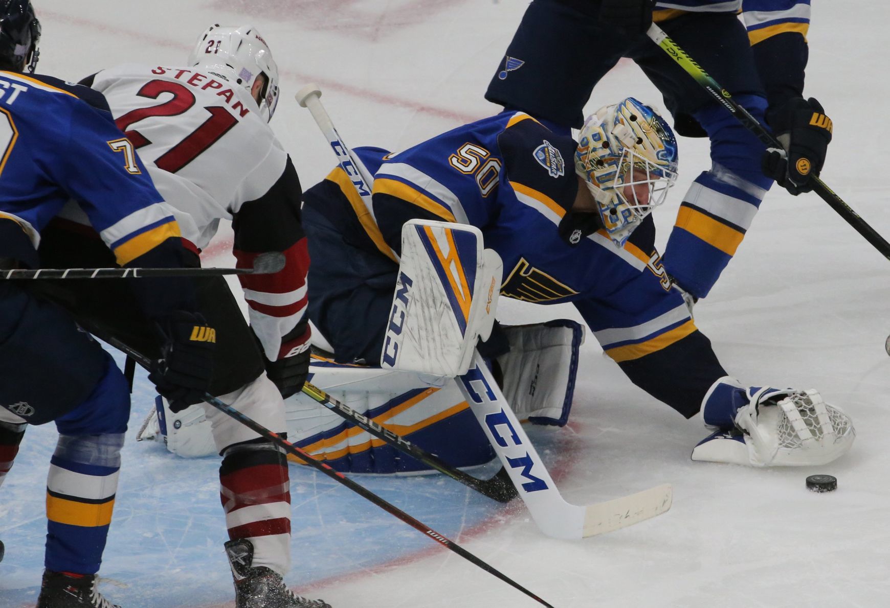The Blues take on the Coyotes at Enterprise